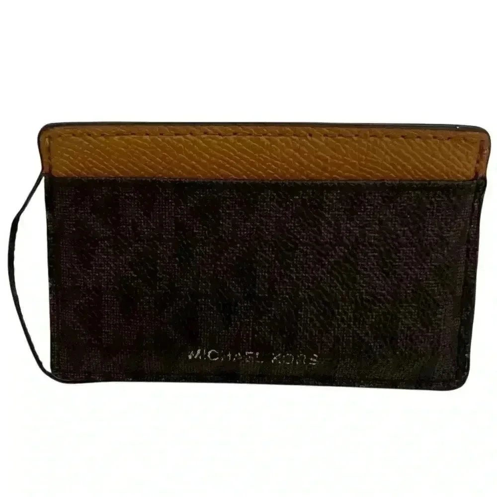 Michael Kors Card Case Logo Brown